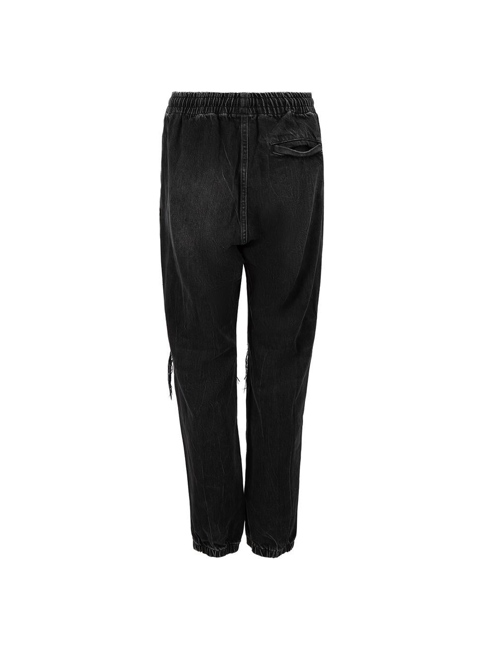 Nero Alexander Wang Denim X Alexander Wang - Jeans neri elasticizzati e consumati Taglia XS in vendita