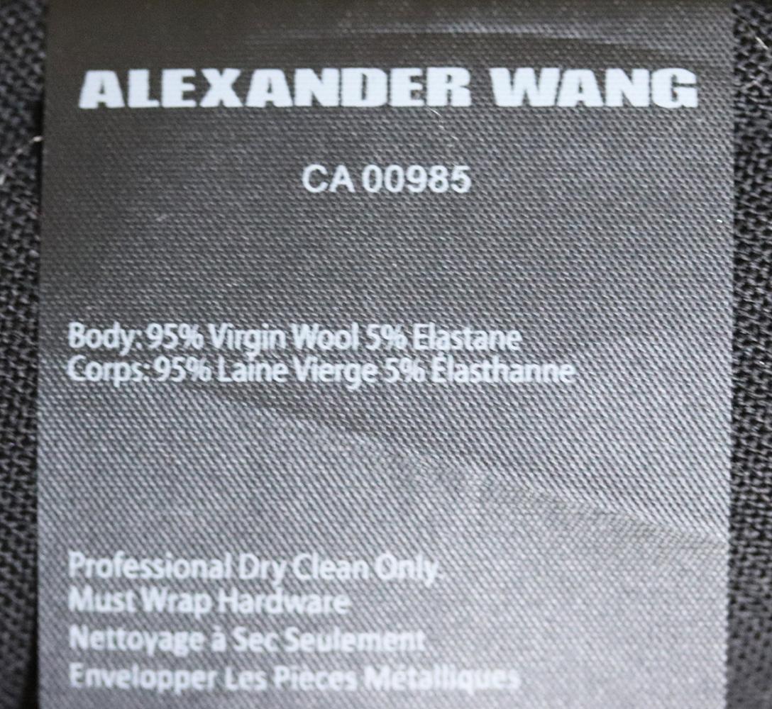 Black Alexander Wang Embellished Wool Blend Vest