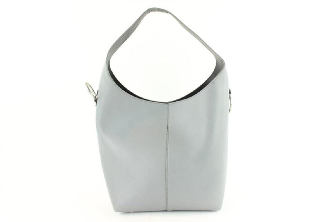 Alexander Wang Genesis 16mz1126 Gray Leather Hobo Bag For Sale 2