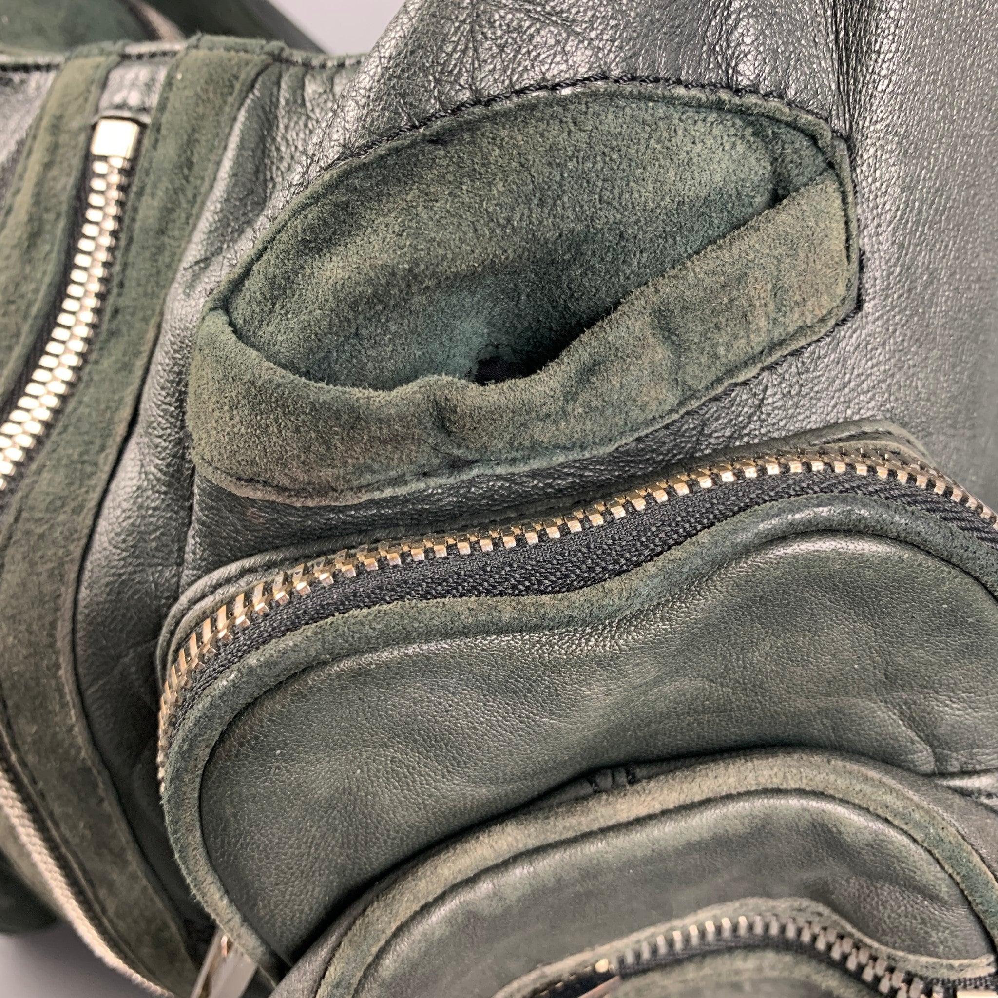 ALEXANDER WANG Green Leather Hobo Handbag For Sale 1