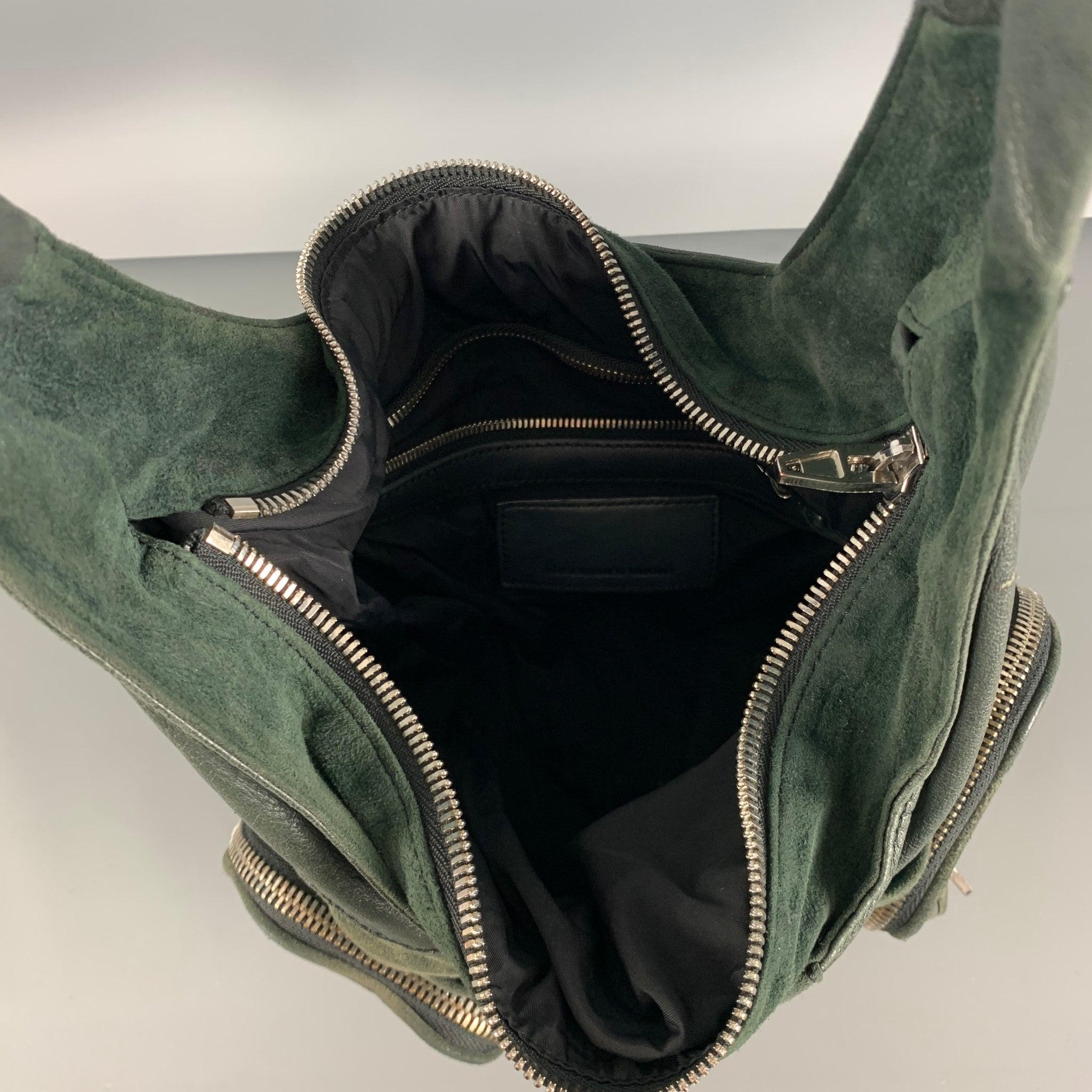 ALEXANDER WANG Green Leather Hobo Handbag For Sale 3
