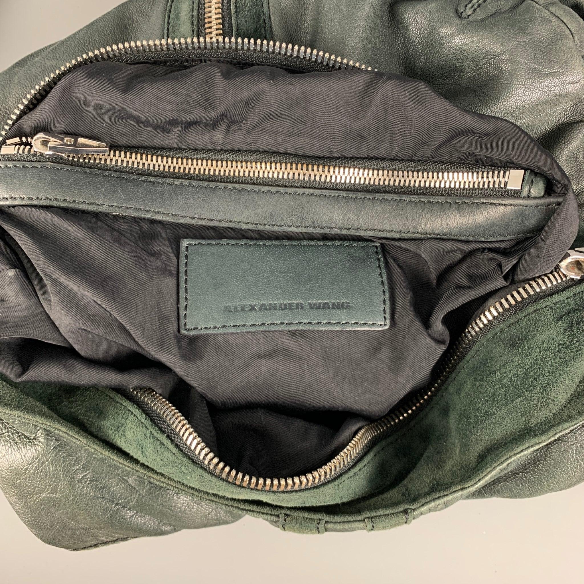 ALEXANDER WANG Green Leather Hobo Handbag For Sale 4
