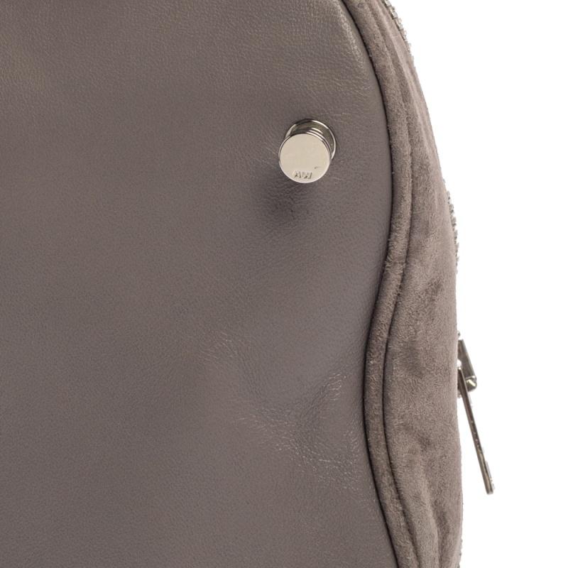 Alexander Wang Grey Leather and Suede Mini Attica Crossbody Bag 3