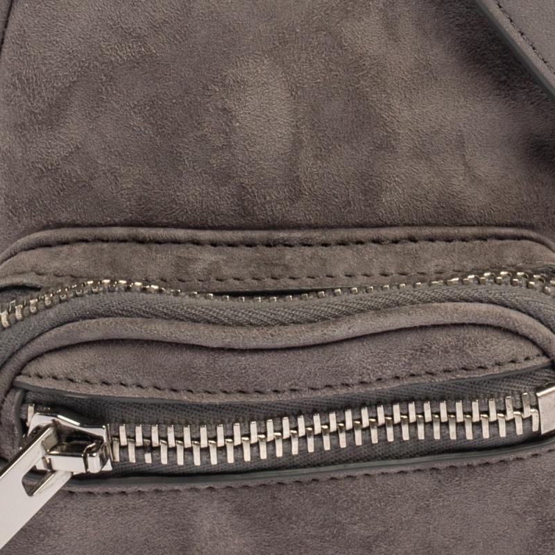 Alexander Wang Grey Leather and Suede Mini Attica Crossbody Bag 1