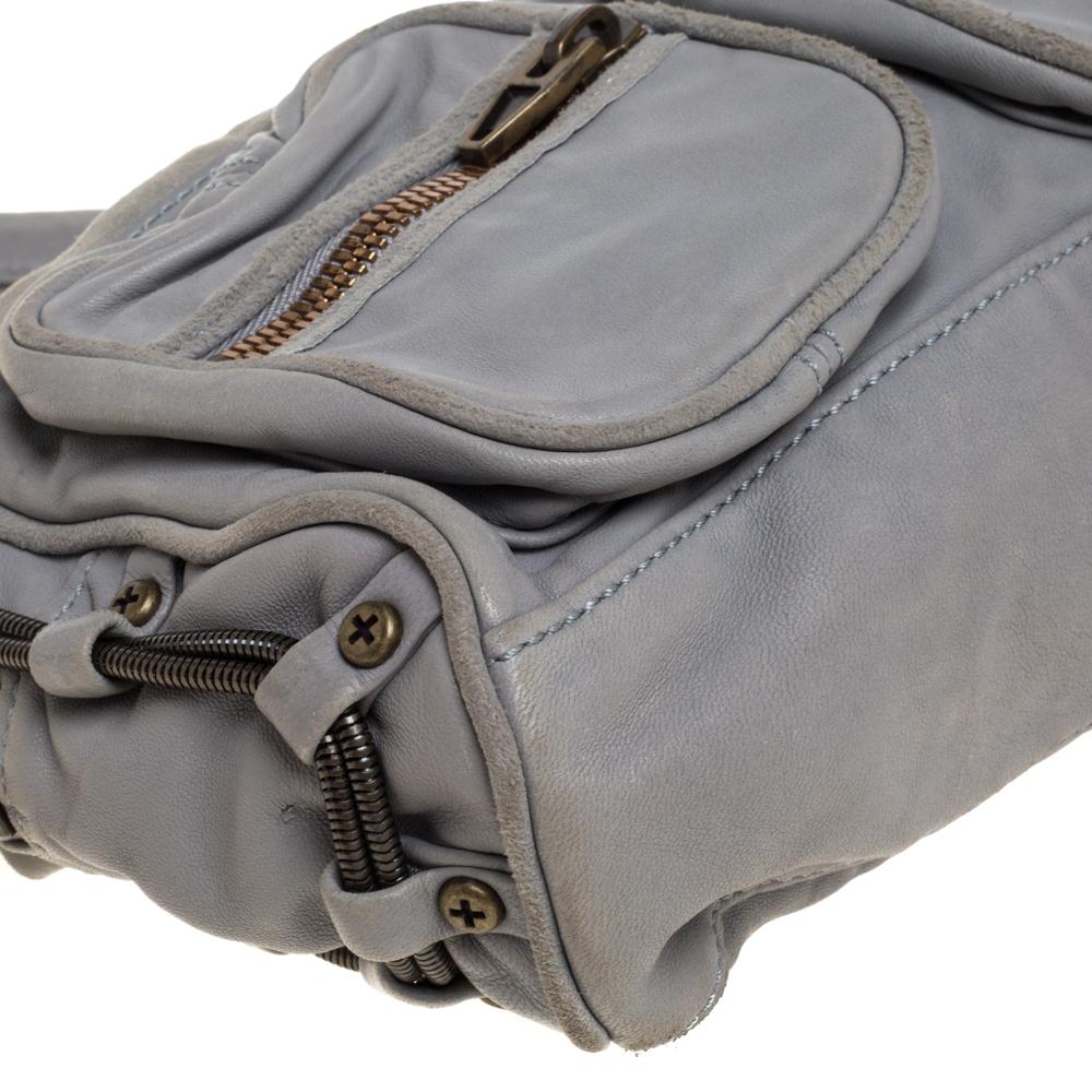 Alexander Wang Grey Leather Brenda Shoulder Bag 2