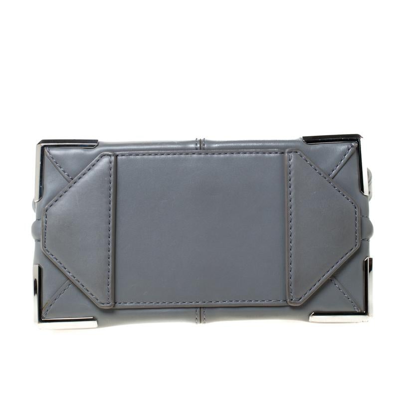 Alexander Wang Grey Leather Small Marion Shoulder Bag In Good Condition In Dubai, Al Qouz 2