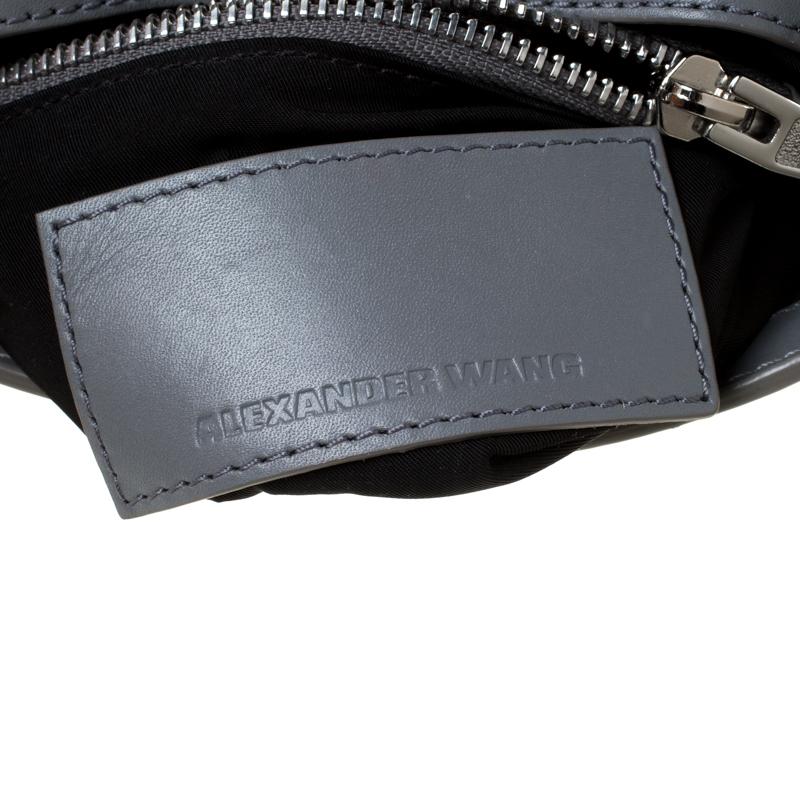 Women's Alexander Wang Grey Leather Small Marion Shoulder Bag