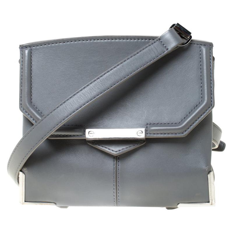 Alexander Wang Grey Leather Small Marion Shoulder Bag