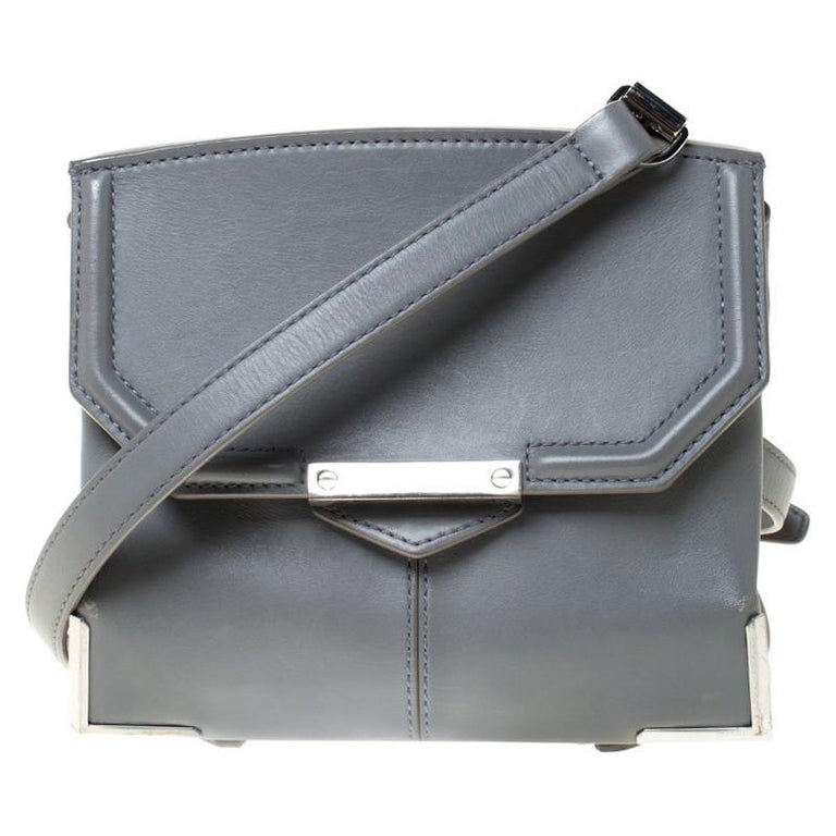 Alexander Wang Grey Leather Small Marion Shoulder Bag For Sale at 1stdibs
