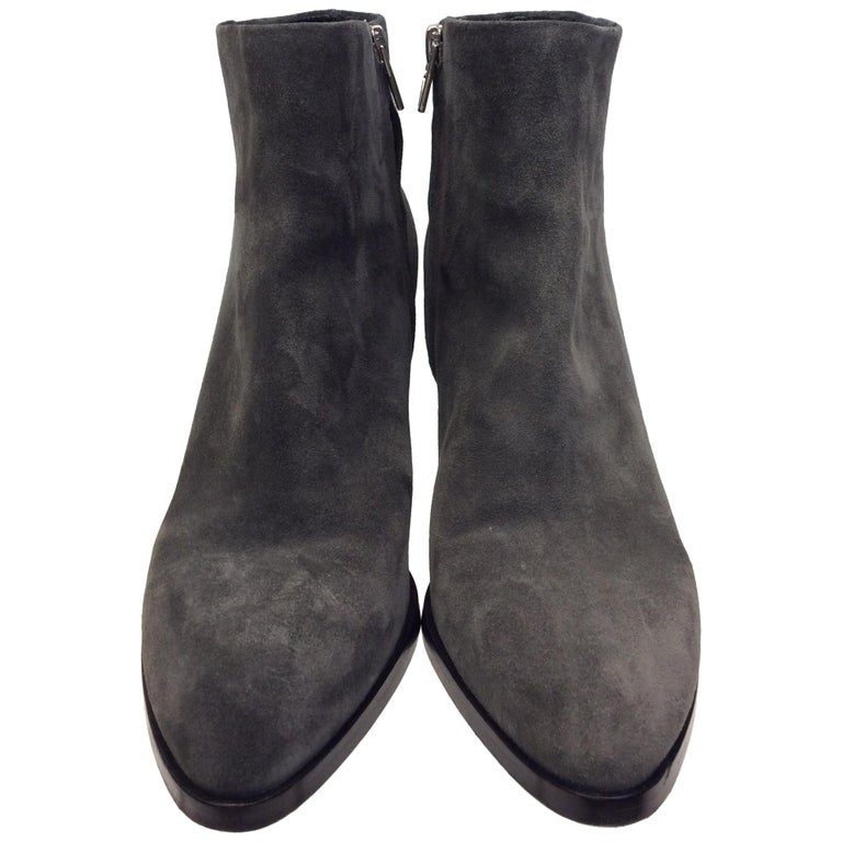 Alexander Wang Grey Suede Bootie For Sale at 1stDibs