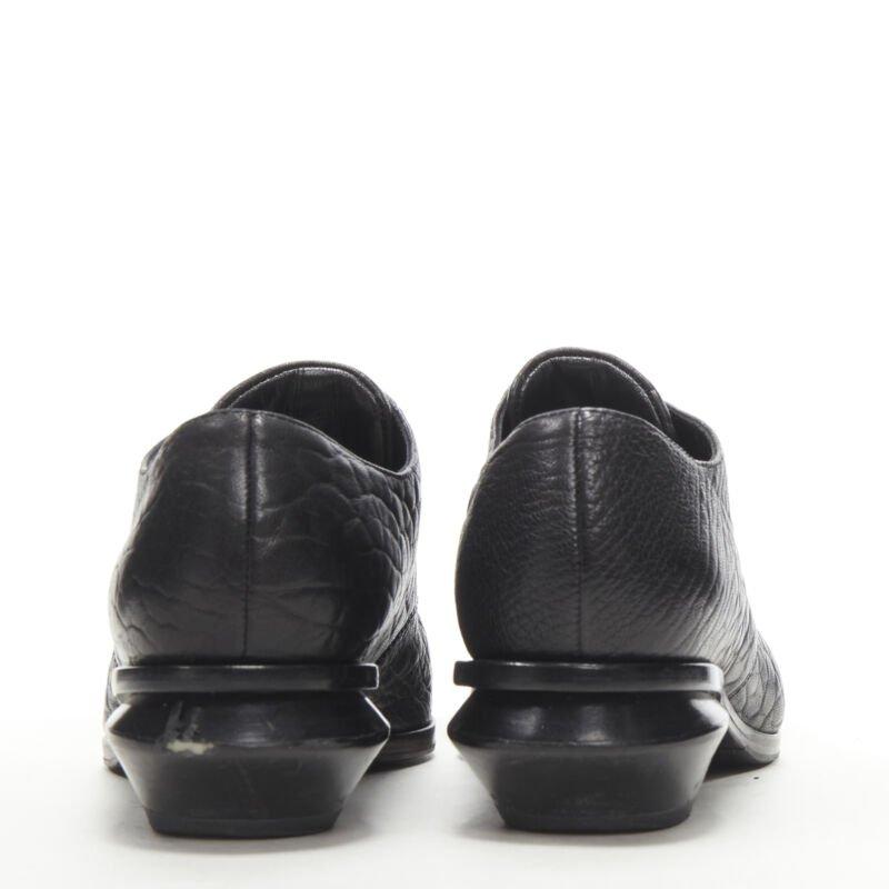 Women's ALEXANDER WANG Ines Oxford black leather laceless brogue EU37 For Sale