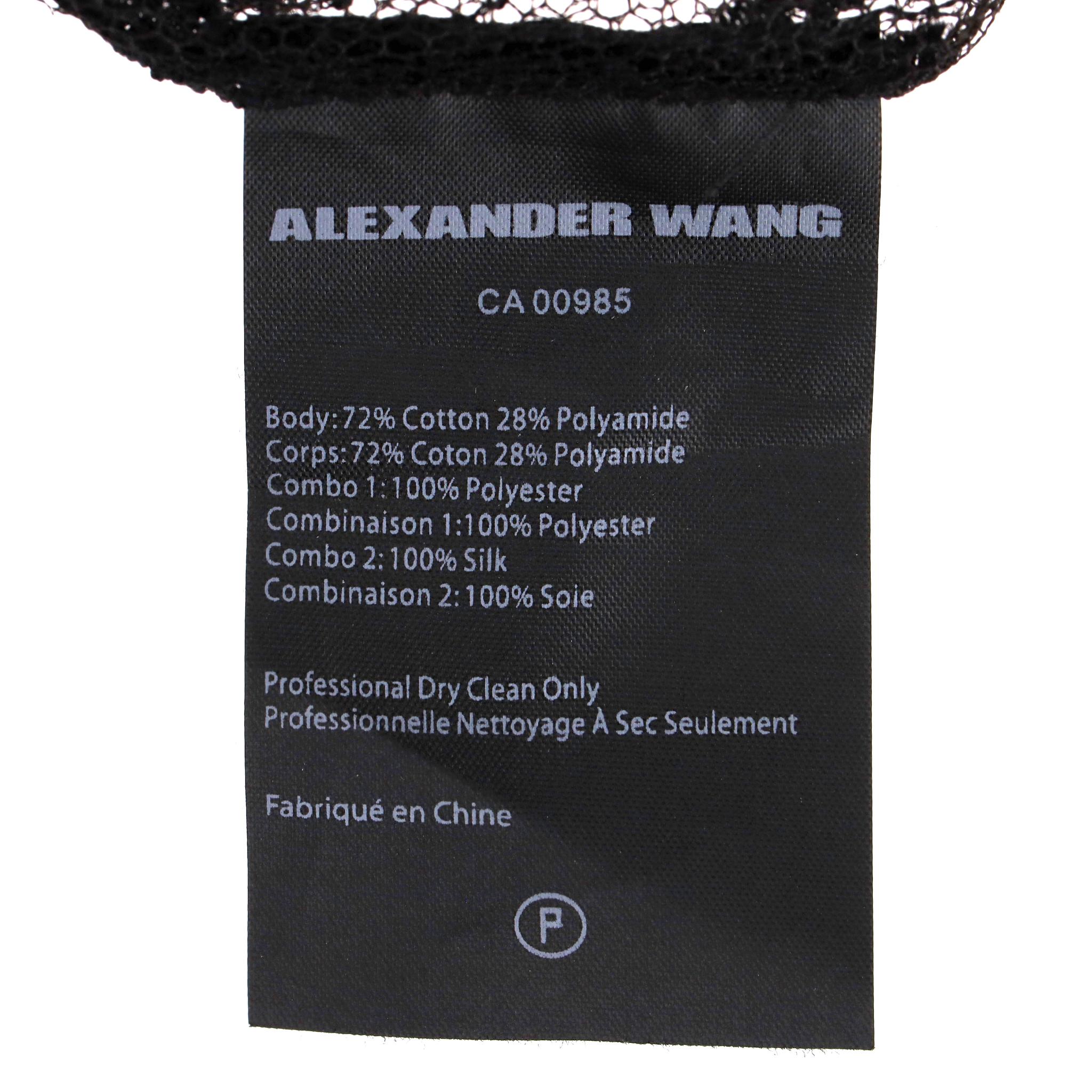 Alexander Wang Bluse mit Spitze und Ösen im Angebot 5