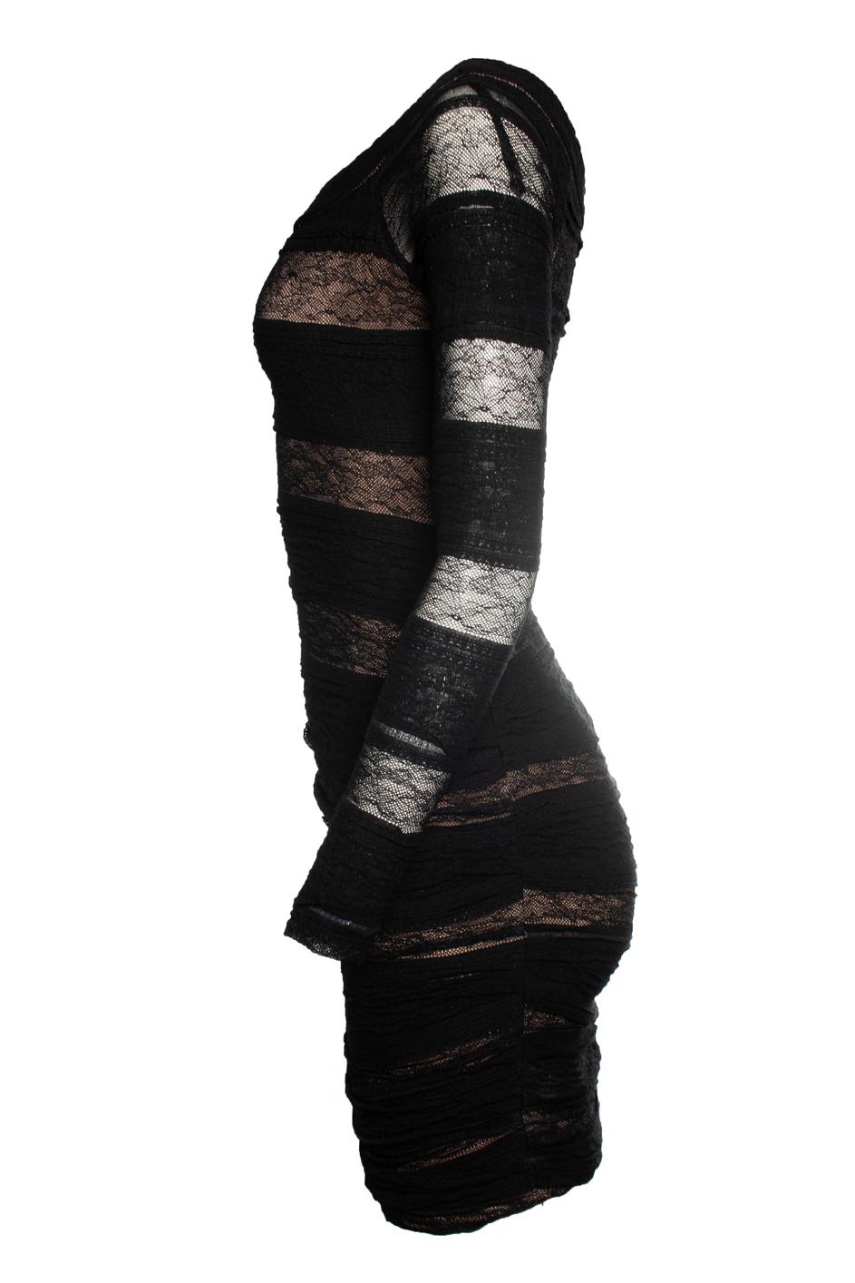 Alexander Wang, lace dress in black In Excellent Condition For Sale In AMSTERDAM, NL