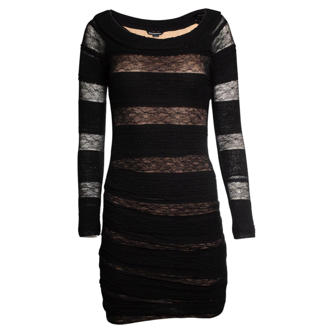 Alexander Wang, lace dress in black For Sale