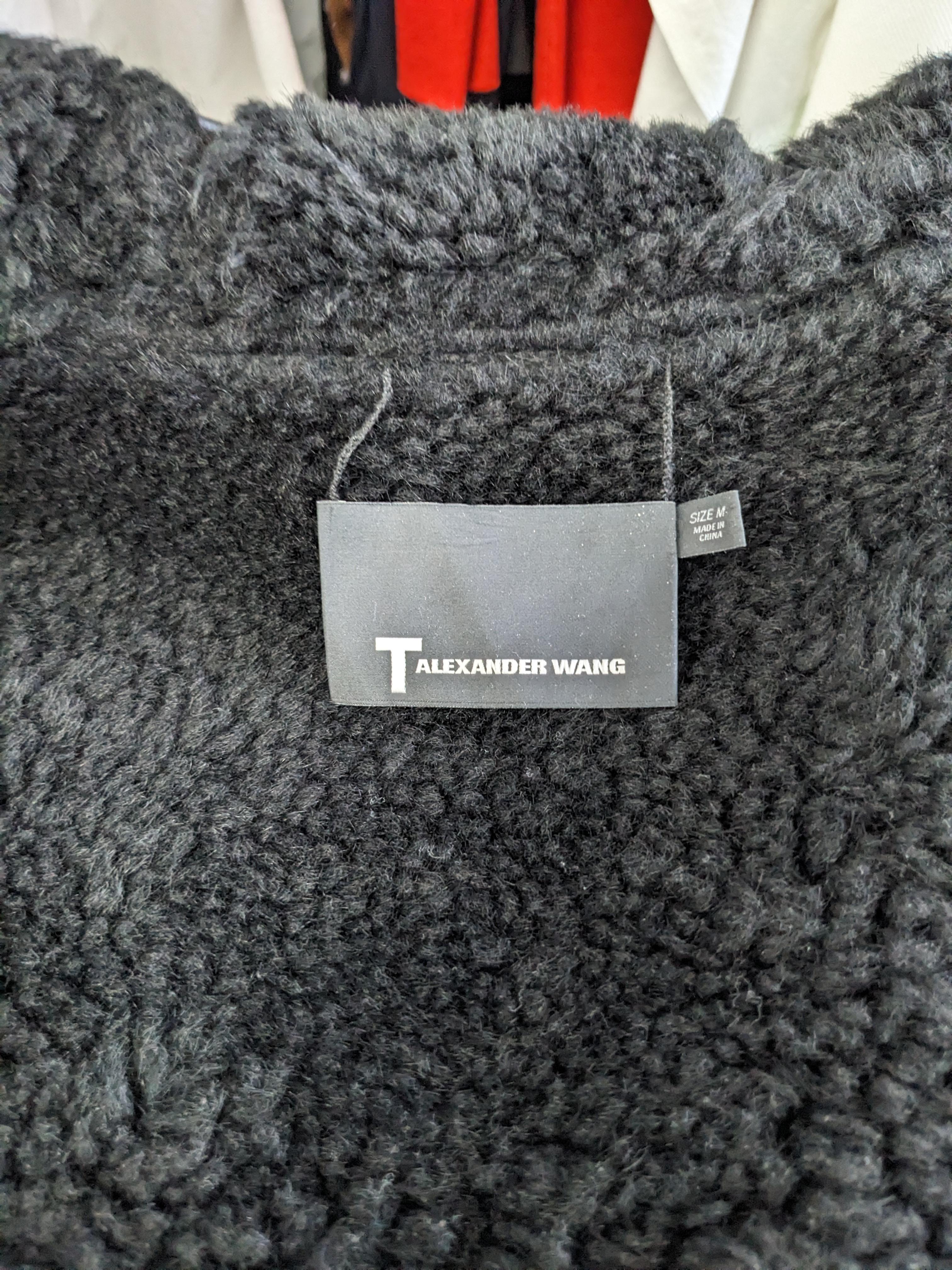 Alexander Wang Lamb Shearling Hoodie 9