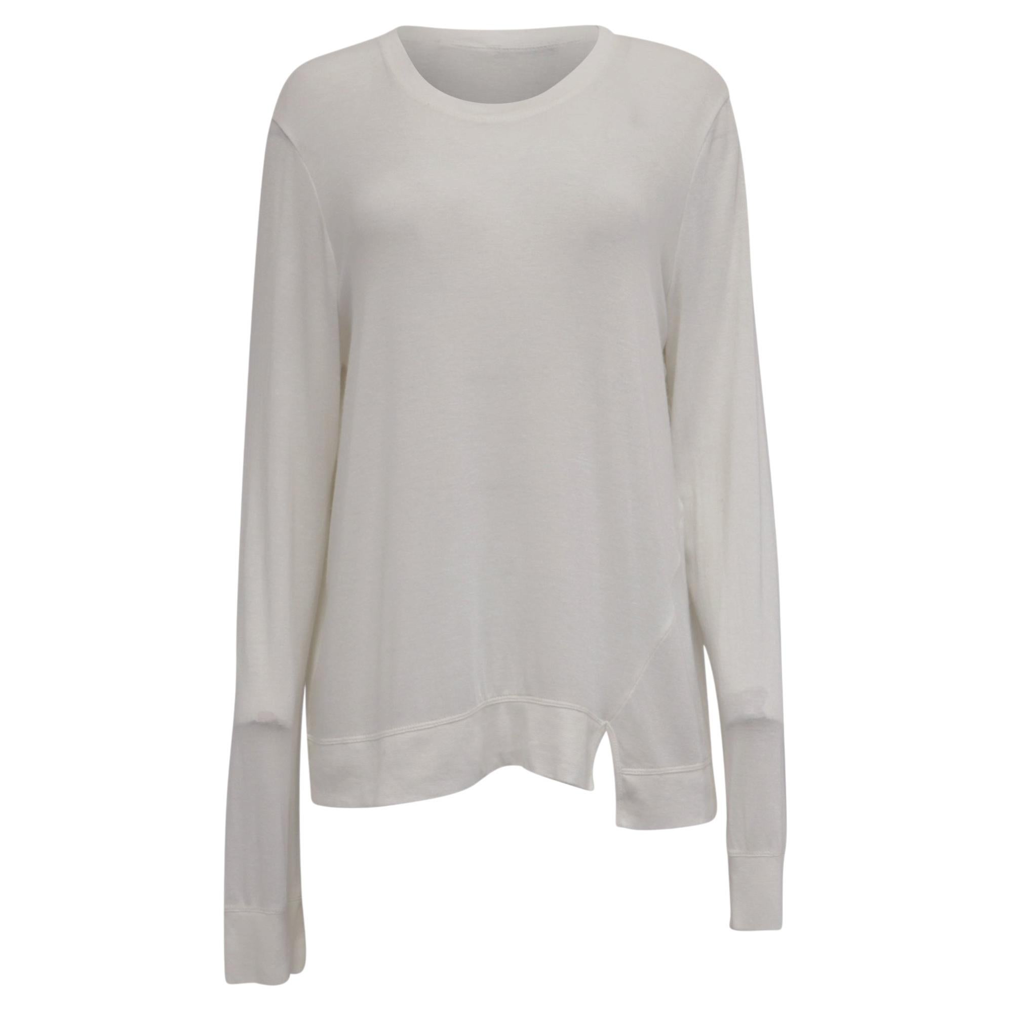 Haut à manches longues Alexander Wang en modal blanc