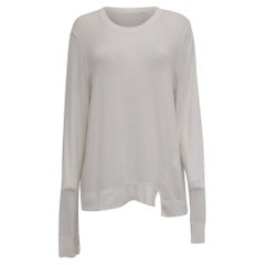 Alexander Wang Langarm-Oberteil aus weißem Modal
