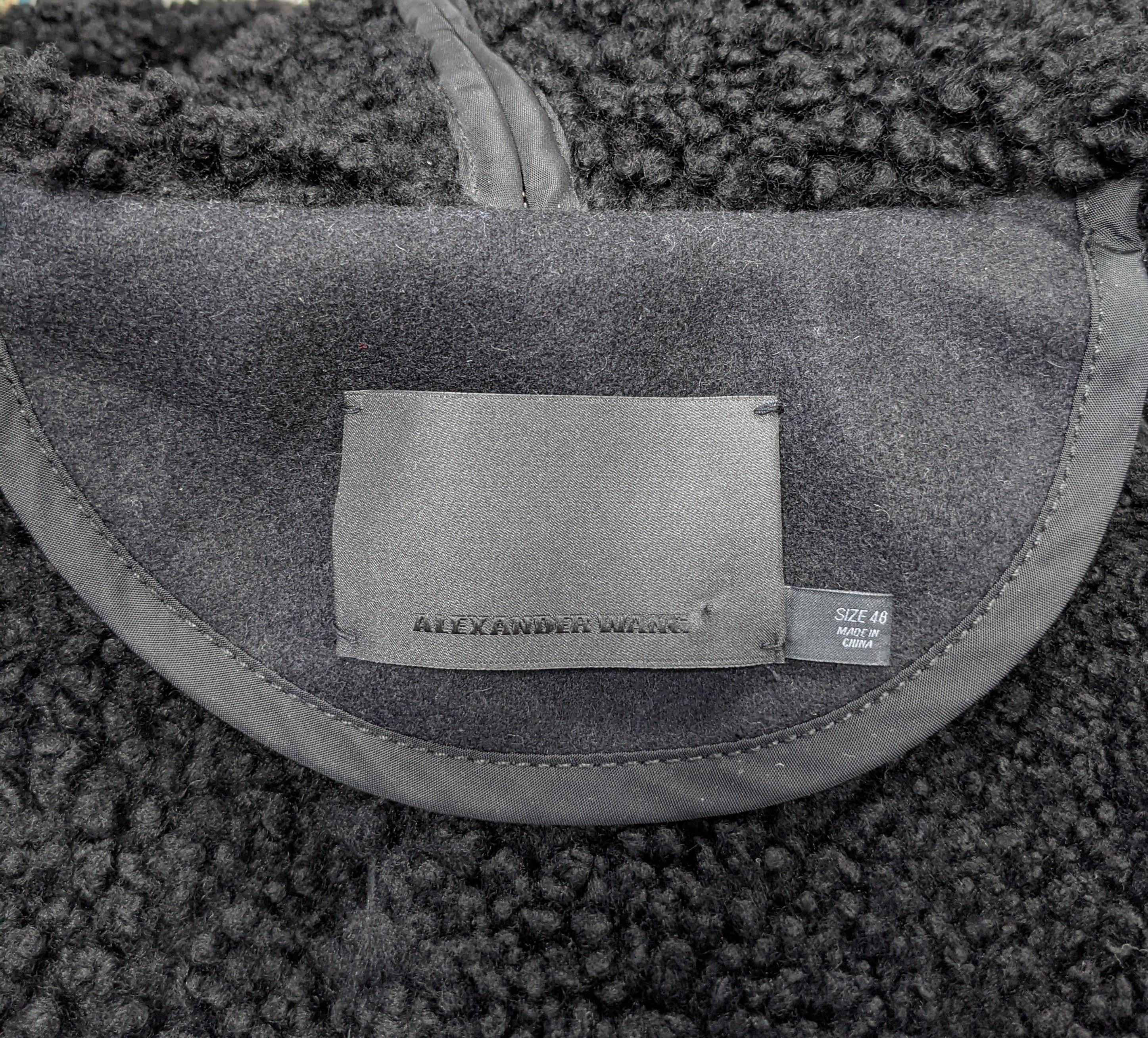 Alexander Wang Mens Suede Shearling Hoodie 3