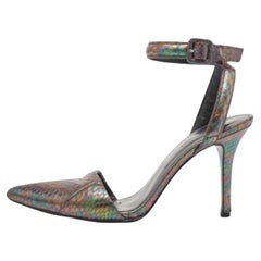 Alexander Wang Metallisch Geprägte Schlangenhaut Lovisa Pumps Größe 38.5
