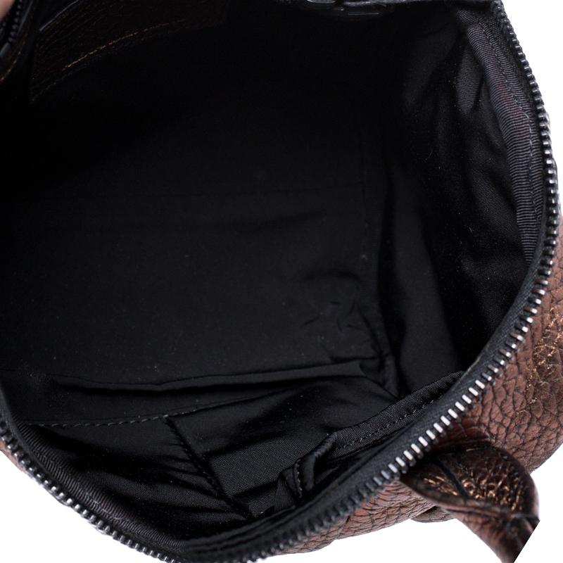 Alexander Wang Metallic Iridescent Textured Leather Rocco Bag 2