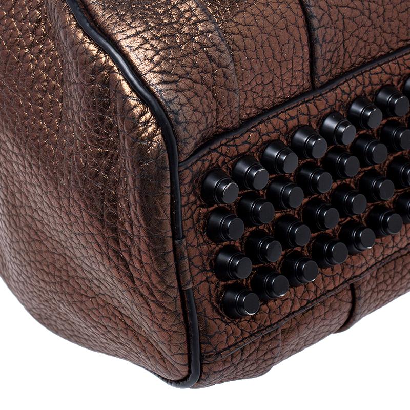 Alexander Wang Metallic Iridescent Textured Leather Rocco Bag 3