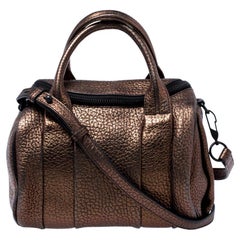 Used Alexander Wang Metallic Iridescent Textured Leather Rocco Bag