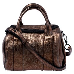 Alexander Wang Metallic Iridescent Textured Leather Rocco Bag