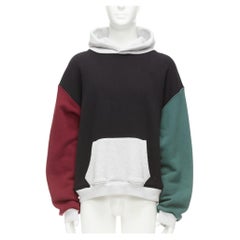 ALEXANDER WANG felpa multicolore con cappuccio a pannelli M