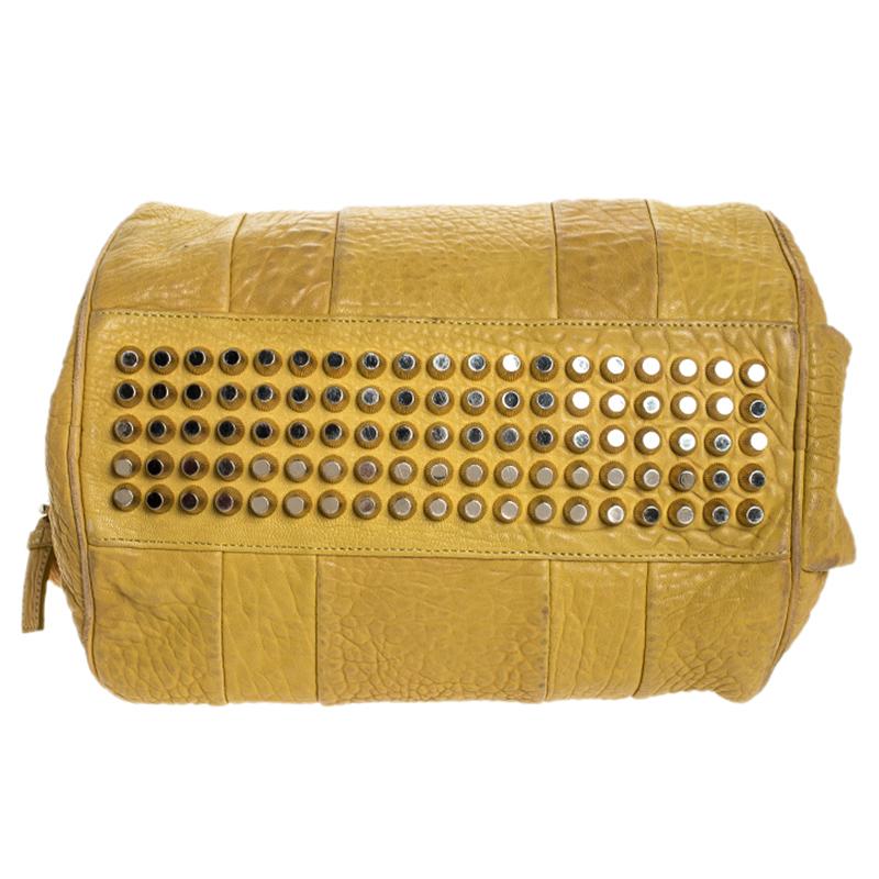 Alexander Wang Mustard Pebbled Leather Rocco Duffel Bag For Sale at 1stDibs alexander wang bag