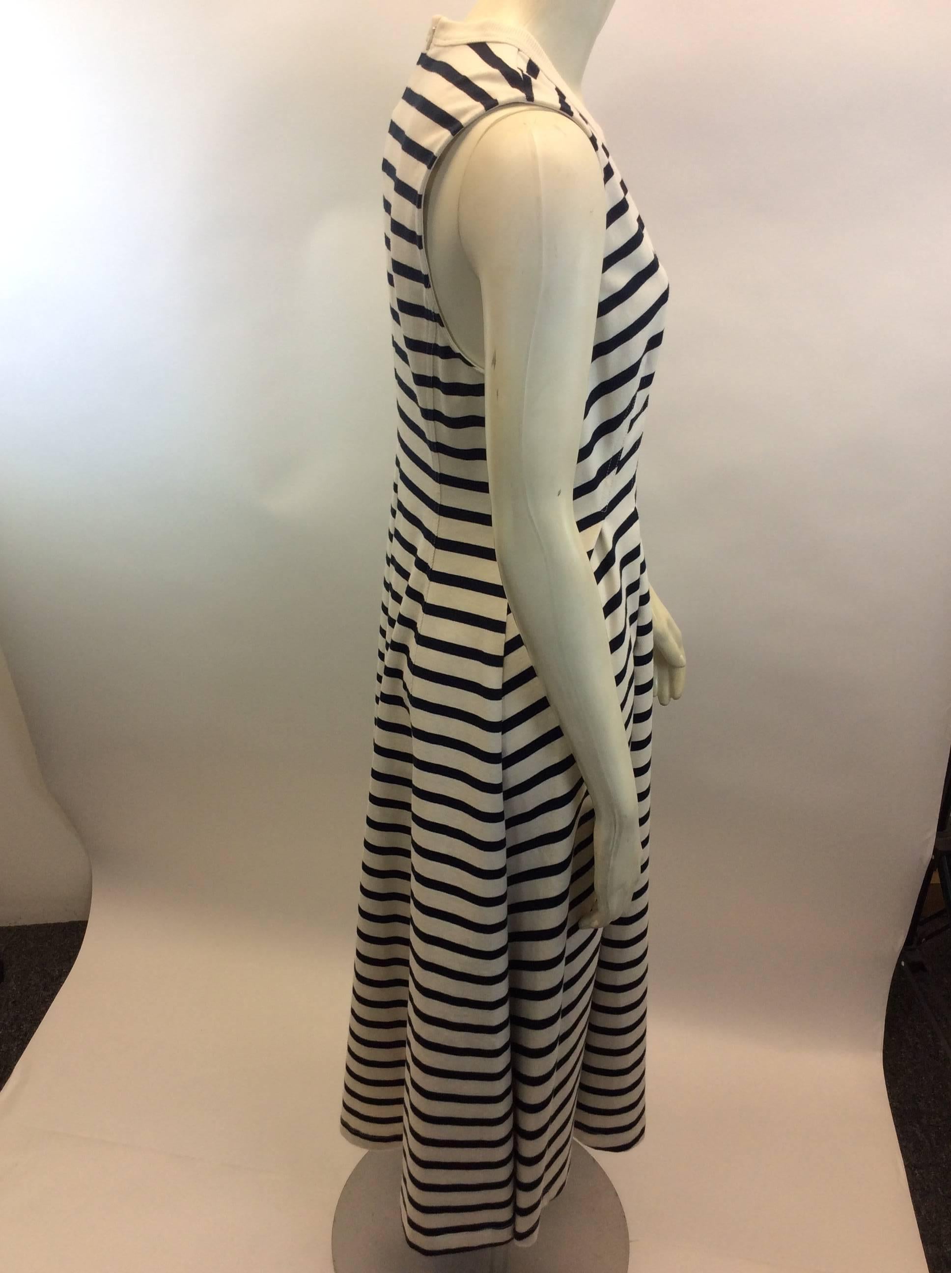 Alexander Wang Navy Blue and White Stripe Dress NWT In Excellent Condition For Sale In Narberth, PA