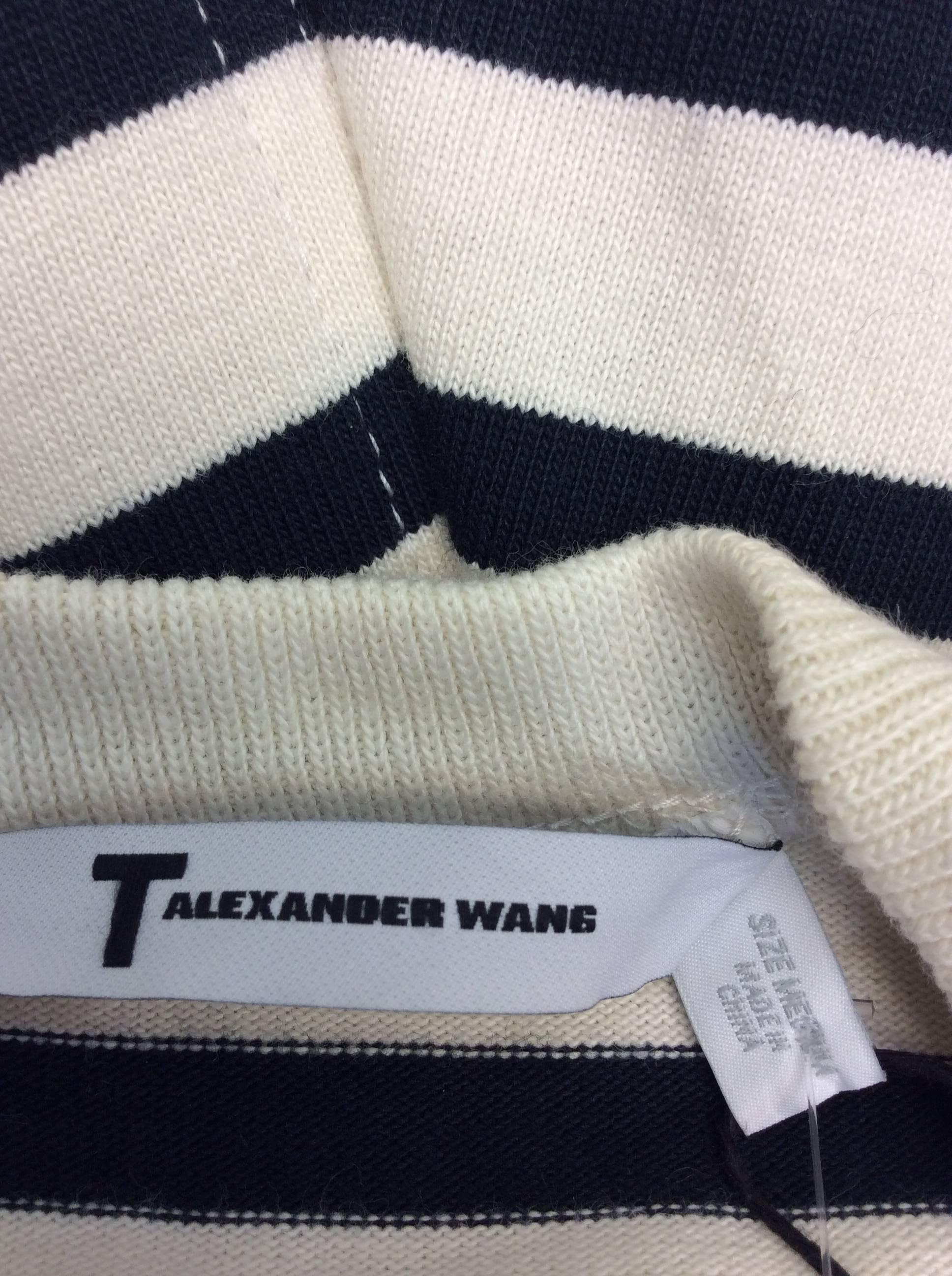 Alexander Wang Navy Blue and White Stripe Dress NWT For Sale 2