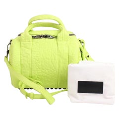 Alexander Wang Neon Yellow Rocco Bag 2way Boston Bag 326aw518