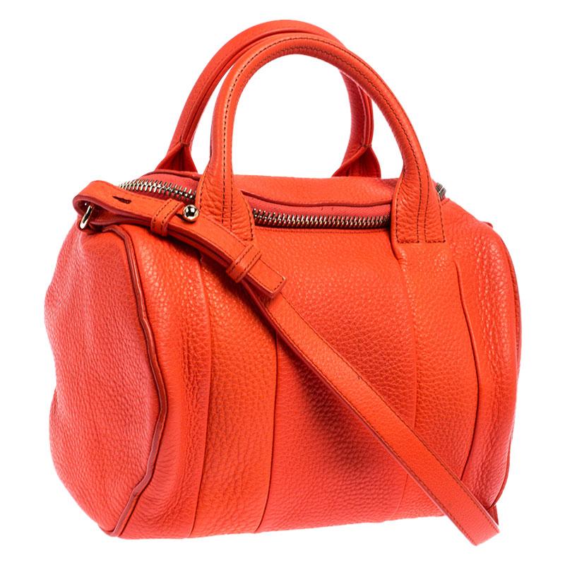 orange alexander wang bag