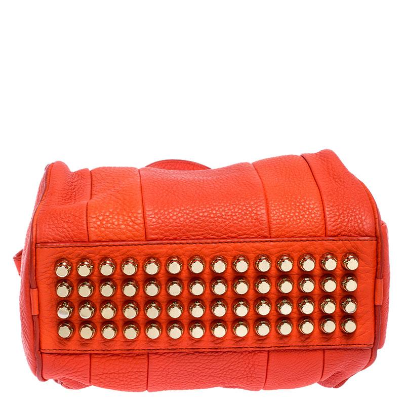 Alexander Wang Kleine Rockie Schultertasche aus Leder in Orange Damen