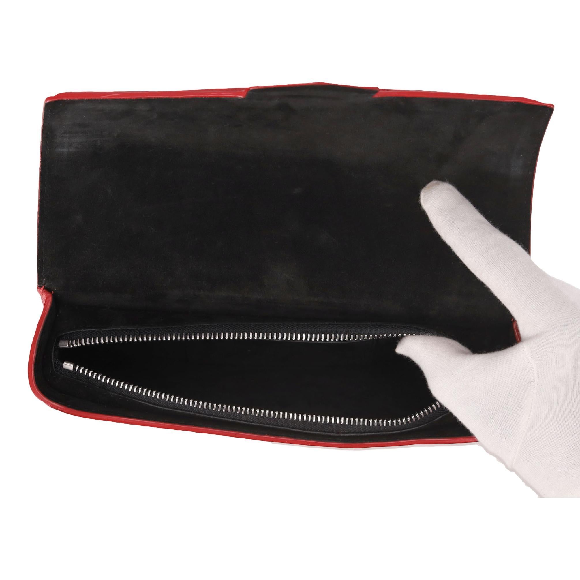 Alexander Wang Ostrich Embossed Leather Sunglasses Case//Clutch Bag For Sale 1