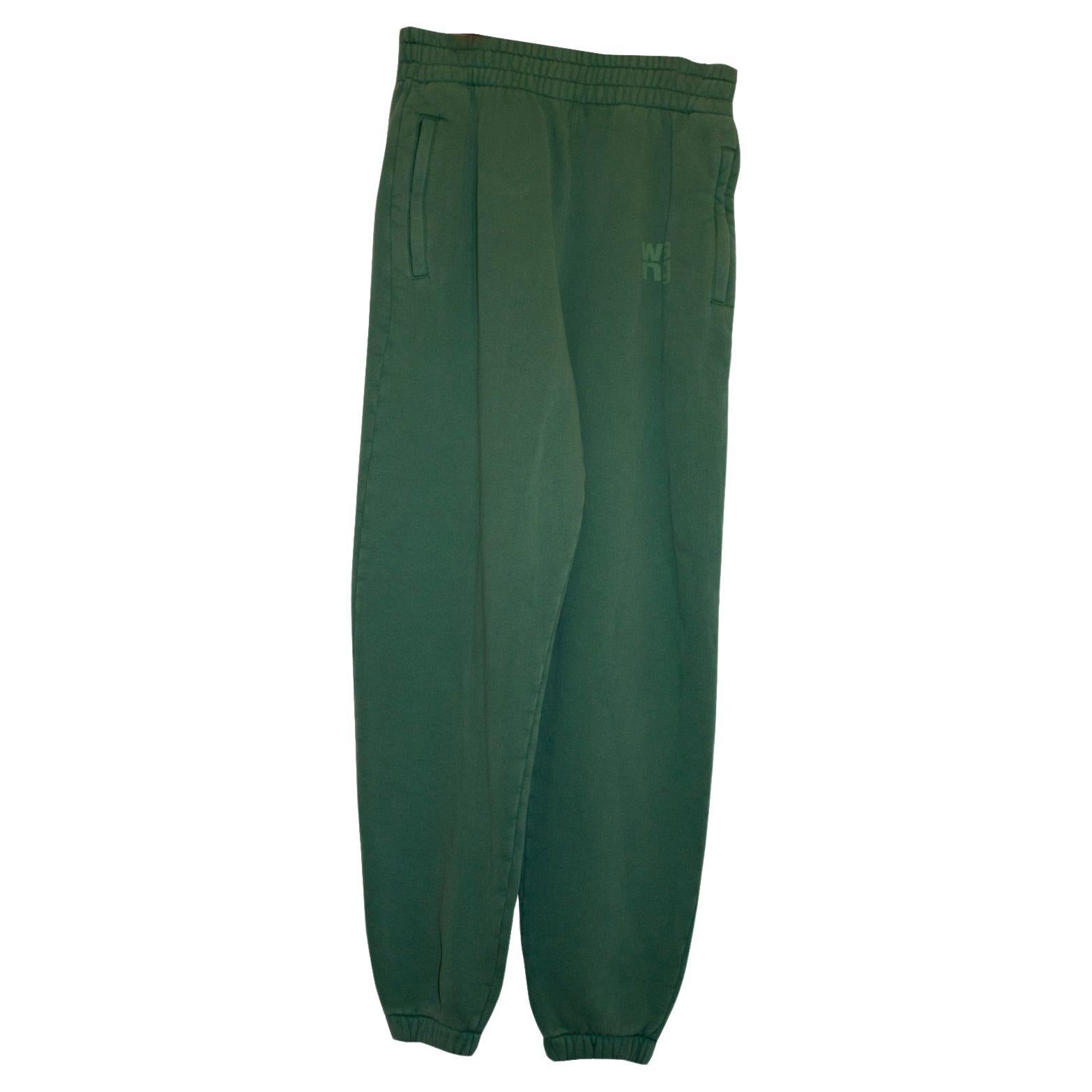 Alexander Wang Peppermint Green Joggers For Sale