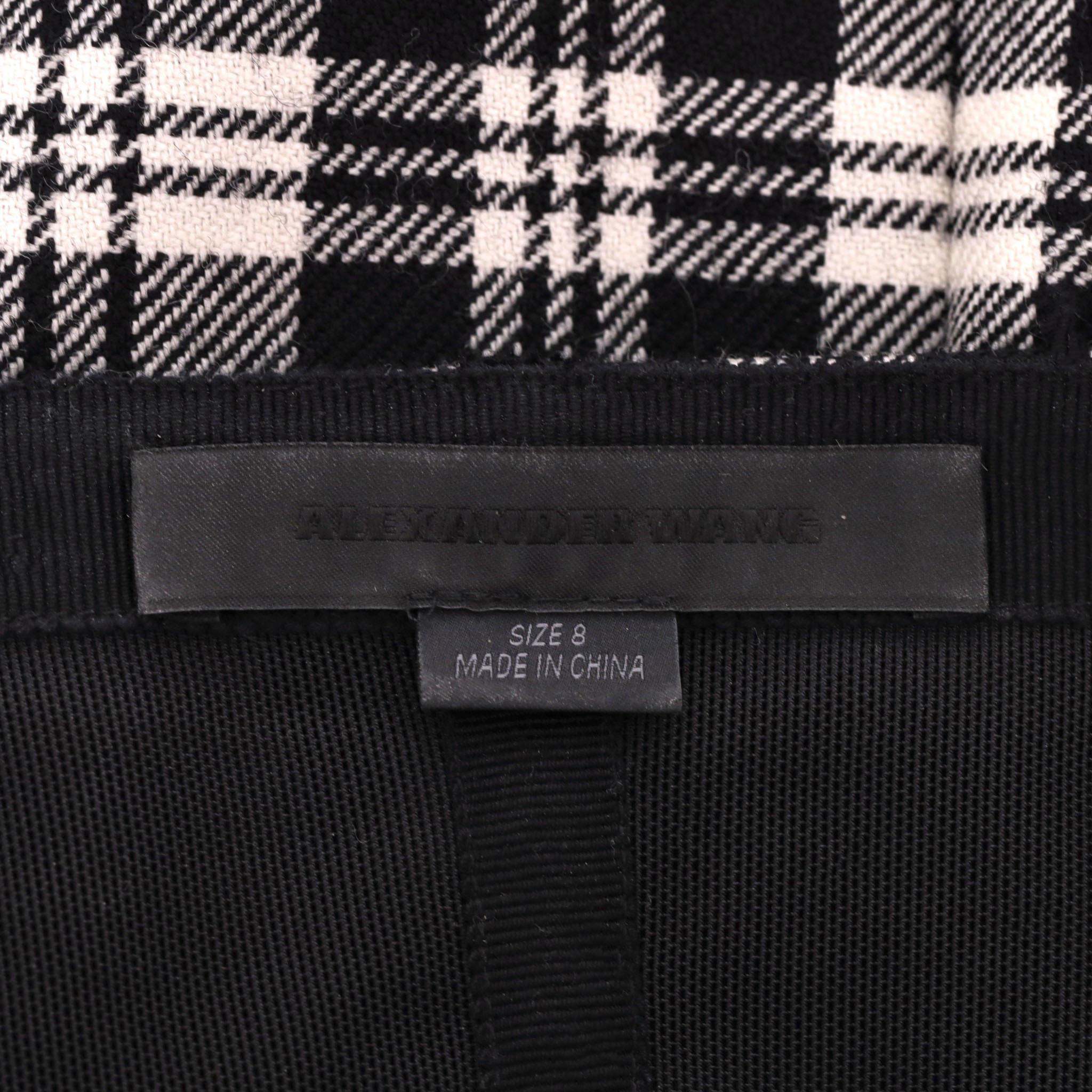 Women's Alexander Wang Plaid Check Wool Camisole Dress For Sale