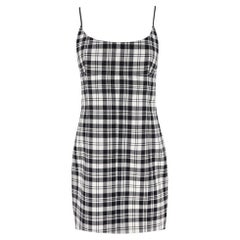 Alexander Wang Plaid Check Wool Camisole Dress