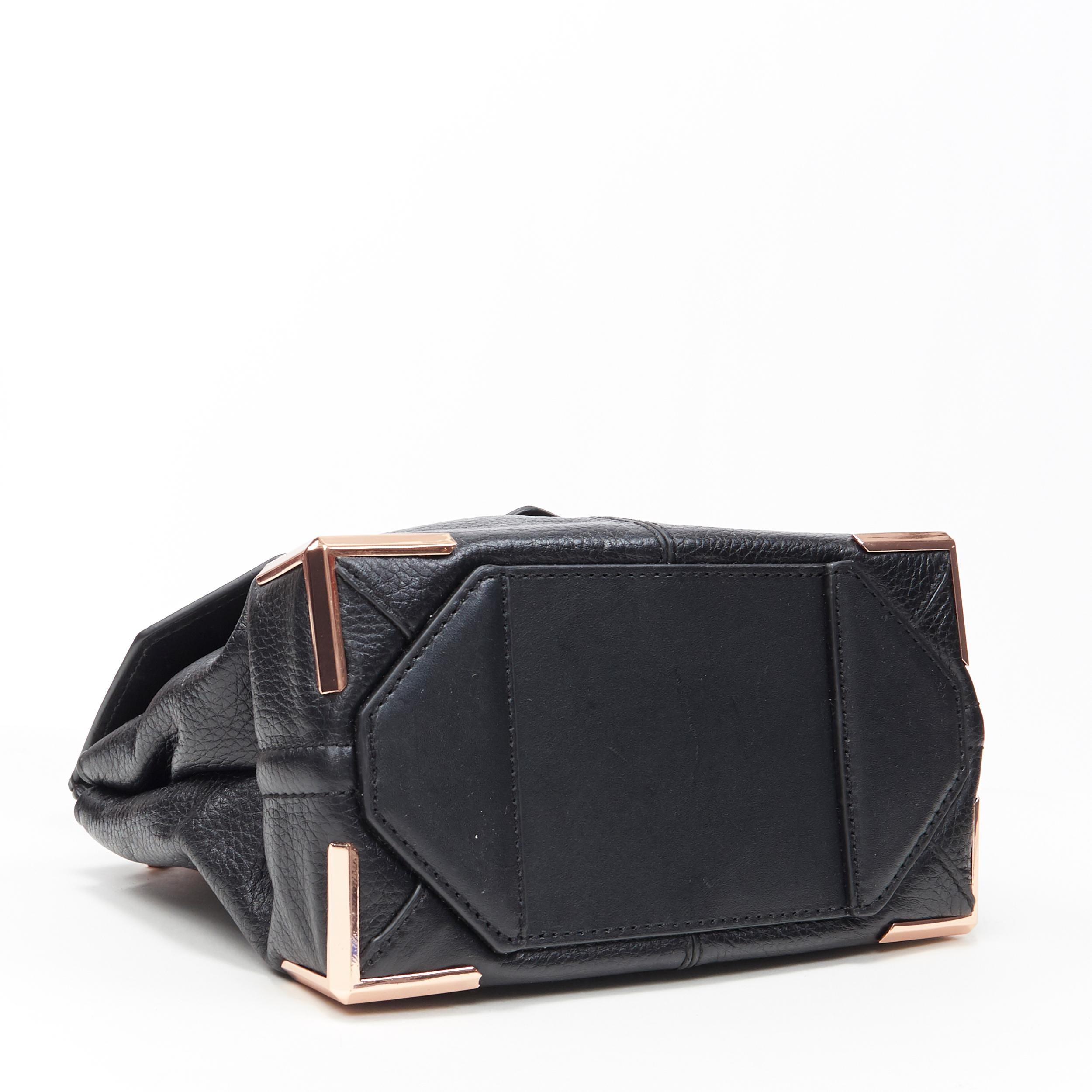 Women's ALEXANDER WANG Prism black leather copper hardware flap shoulder bag