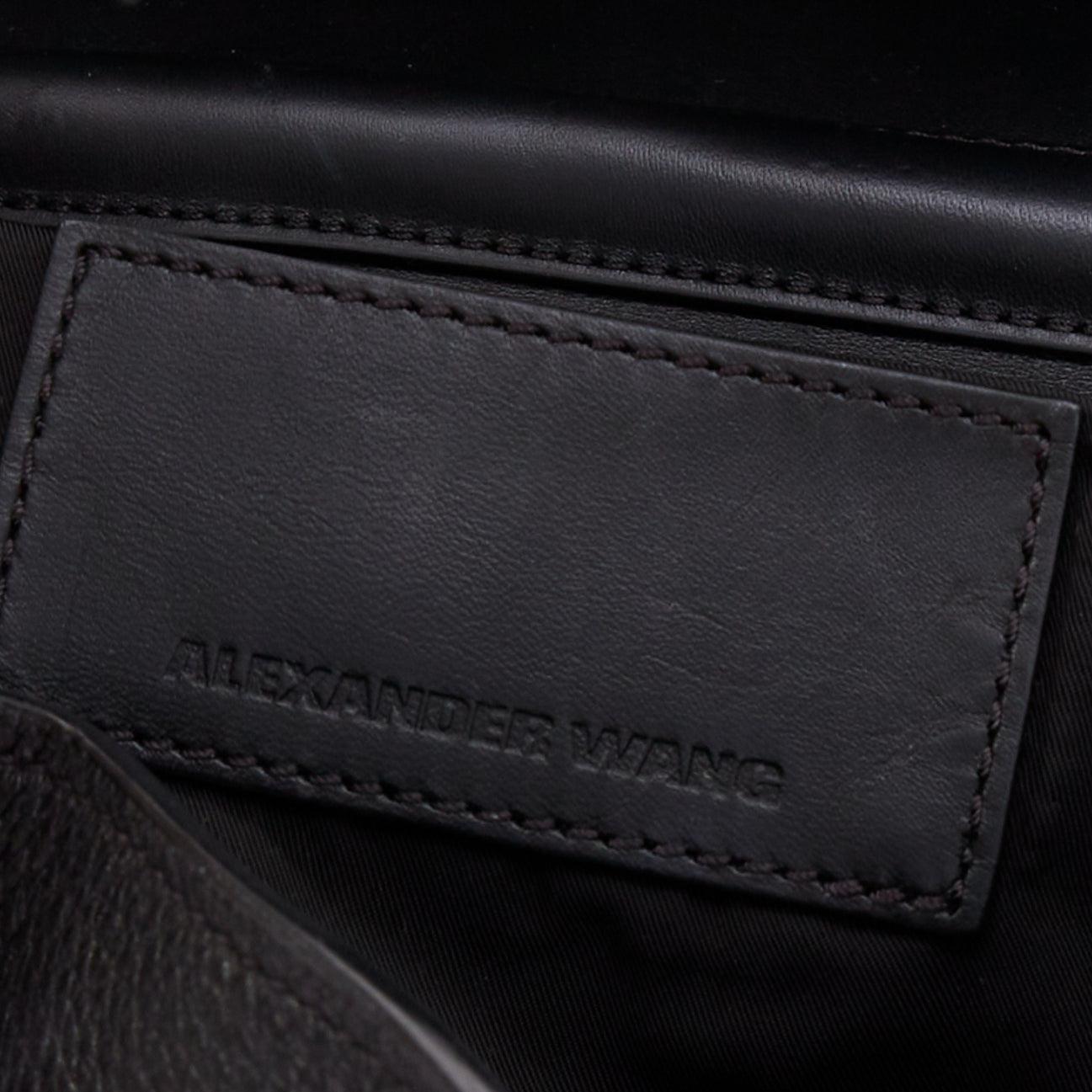 Alexander Wang: zaino Prisma in pelle nera e oro rosa con ciottoli in vendita 4