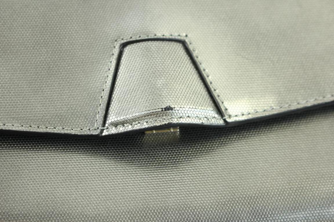Alexander Wang Quillion Lydia 91misa3117 Silver Clutch For Sale 3