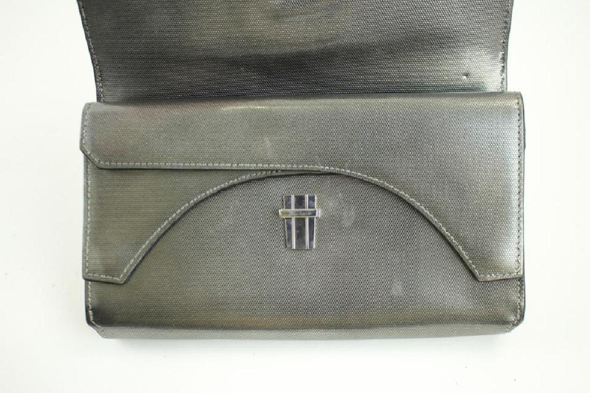 Alexander Wang Quillion Lydia 91misa3117 Silver Clutch For Sale 2