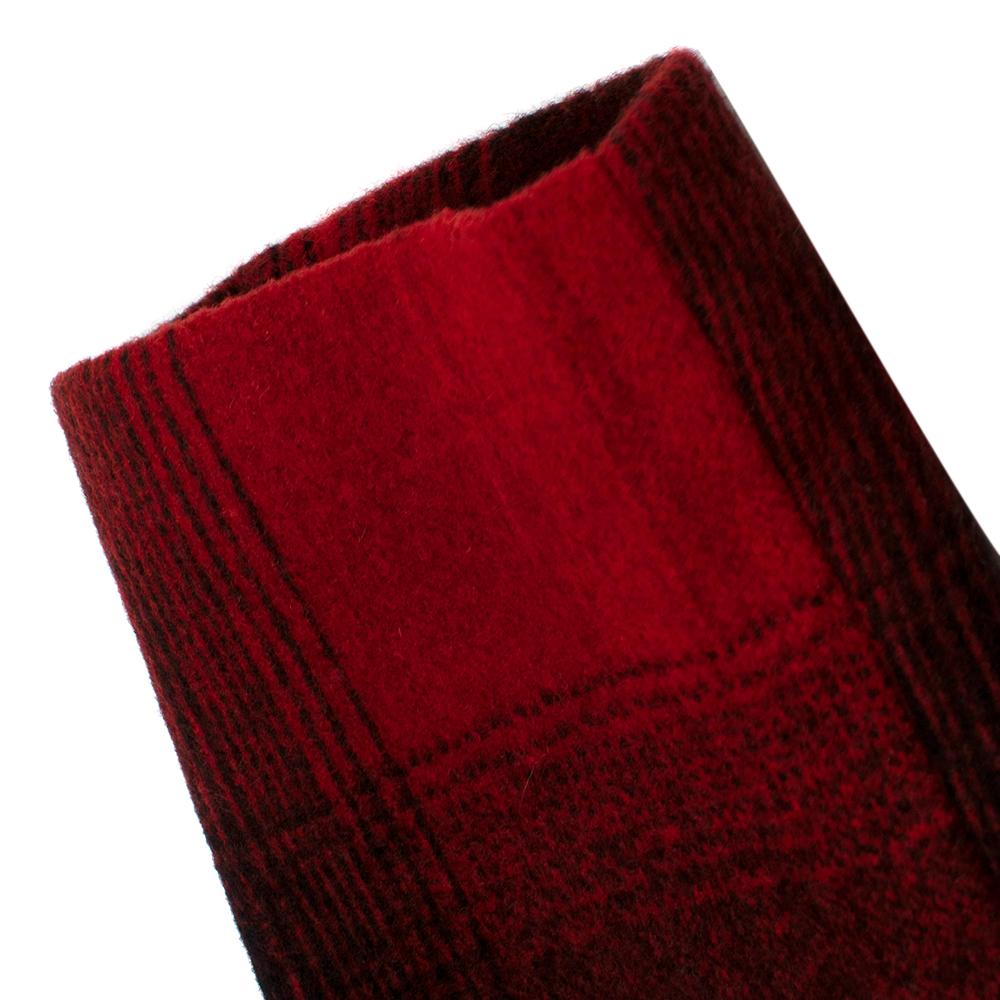 Women's or Men's  Alexander Wang Red & Black Checked Flannel Coat 2