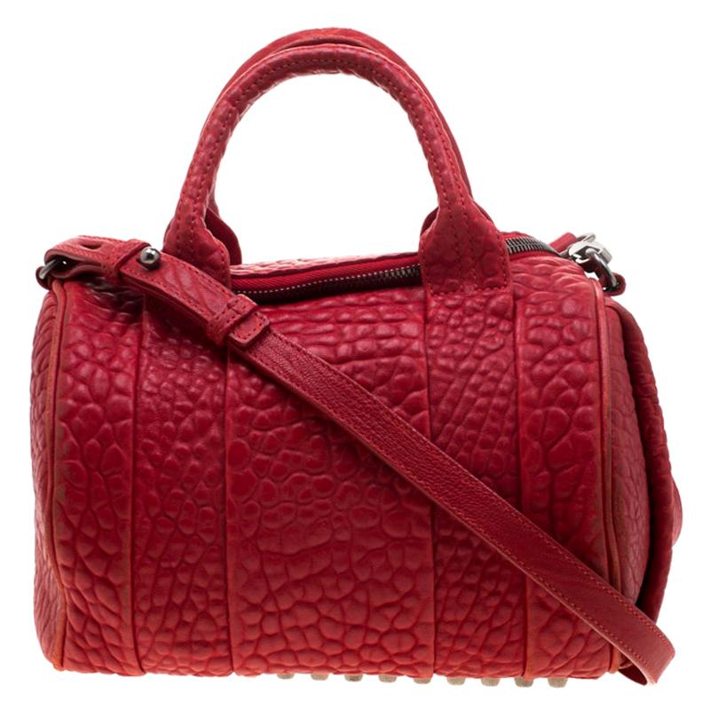 Alexander Wang Red Leather Small Rockie Satchel