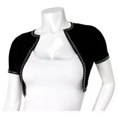 Alexander Wang - Cardigan court avec logo en strass