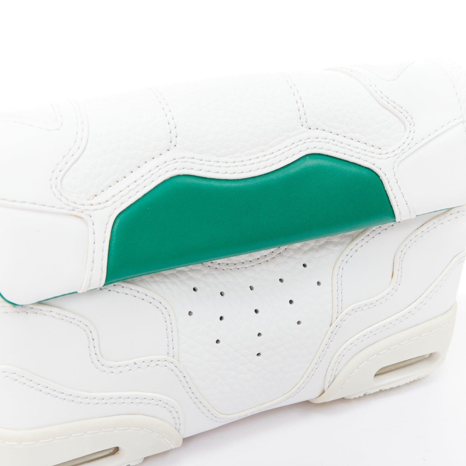 ALEXANDER WANG Runway Sneaker white green leather clutch crossbody bag For Sale 2