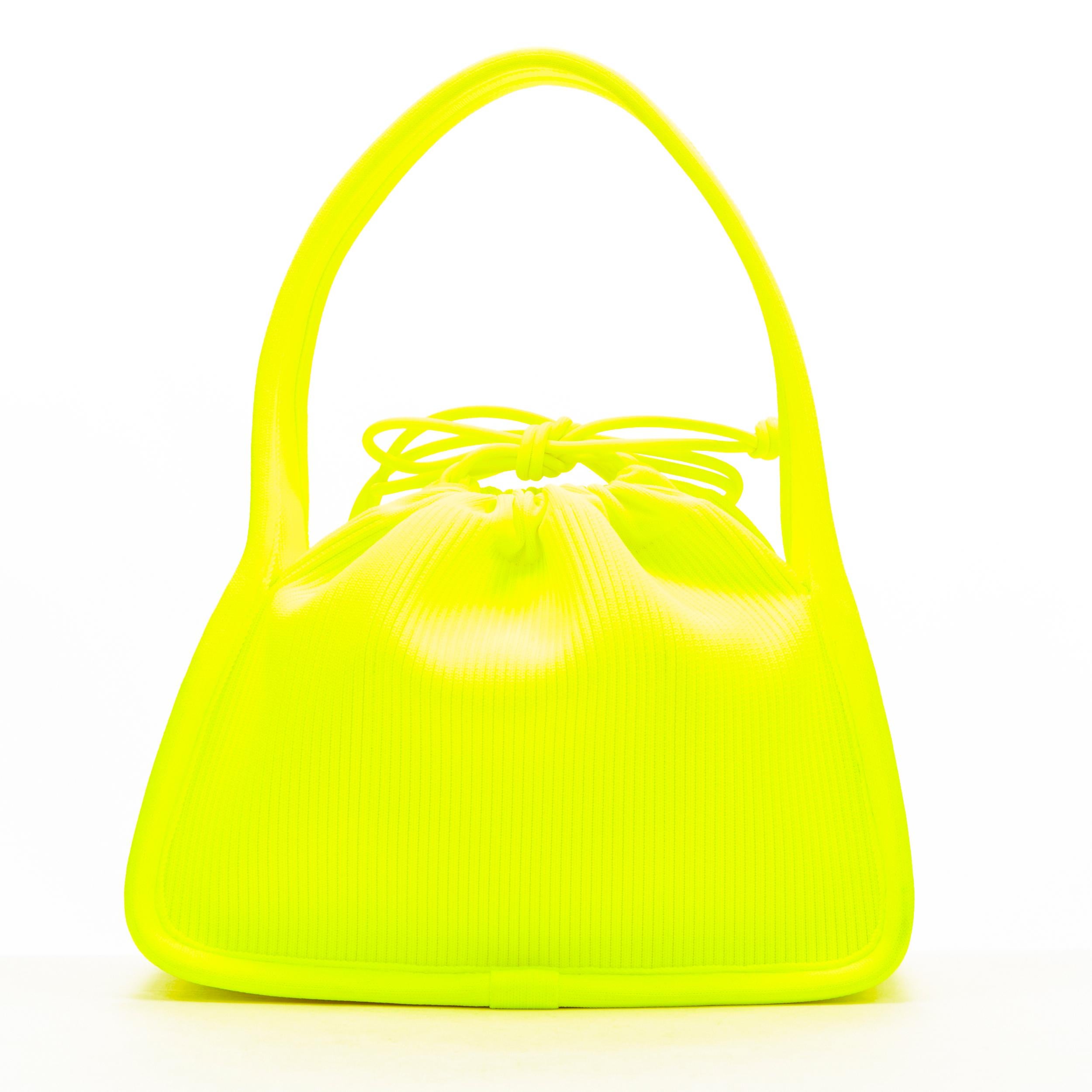 neon yellow designer bag