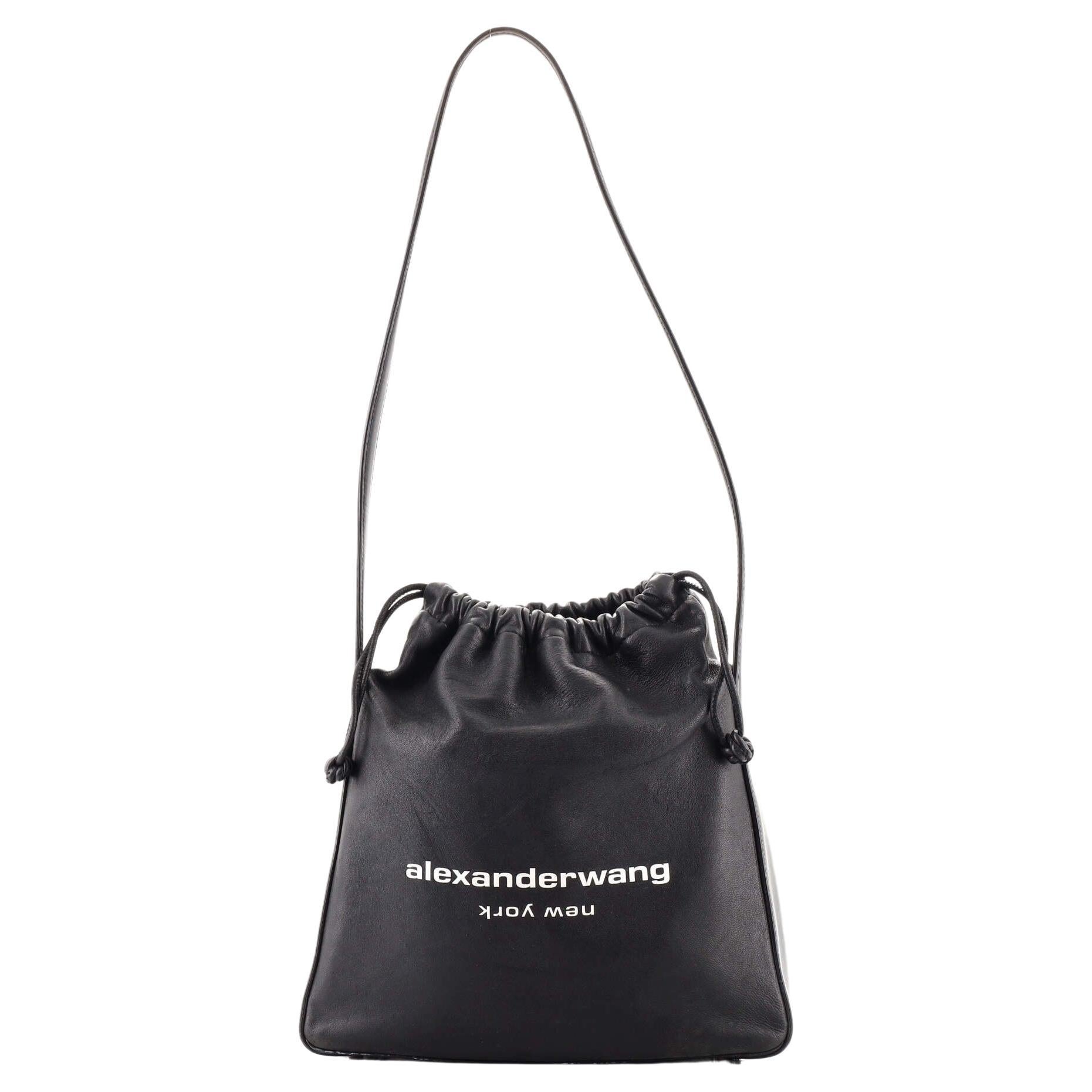 Alexander Wang Navy Studded Leather Bucket Bag For Sale at 1stDibs alexander wang studded bag