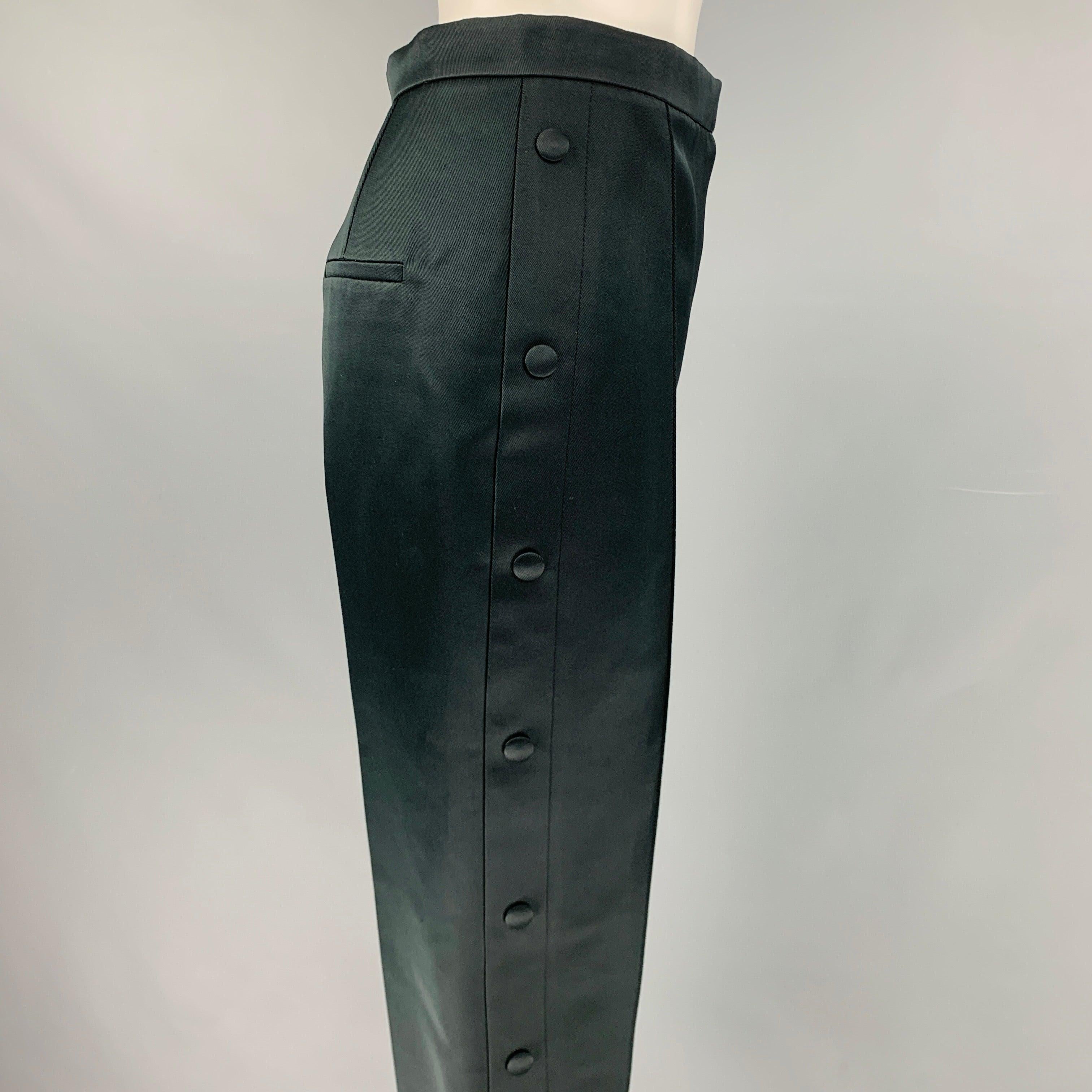 ALEXANDER WANG Size 4 Black Polyester Dress Pants In Excellent Condition For Sale In San Francisco, CA