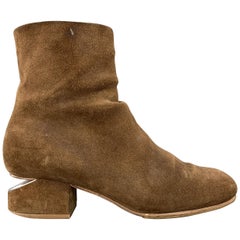 ALEXANDER WANG Size 6 Brown Suede Cutout Heel KELLY Boots